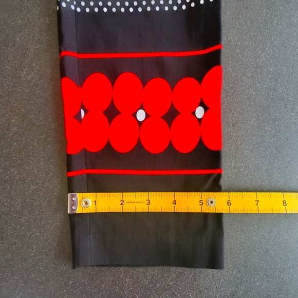 nwt Frank Lyman Pull-On Capri Ankle Trousers, Black with Floral Polka Dots - Picture 7 of 10